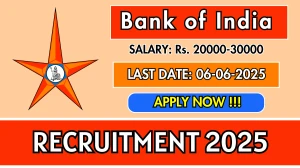 Bank of India Recruitment 2025 - Apply Offline for 02 Faculty Member, FLC Counselor Posts Bank of India Recruitment 2025 - Apply Offline for 02 Faculty Member, FLC Counselor Posts