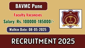 BAVMC Pune Faculty Recruitment 2025 – Walk in for 28 Posts BAVMC Pune Faculty Recruitment 2025 – Walk in for 28 Posts