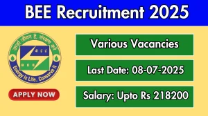 BEE  Recruitment 2025 - Apply Offline for 41 Assistant Director, Joint Director and Other Posts