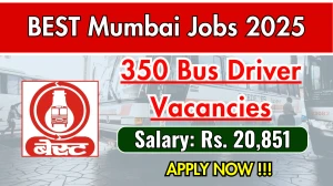 BEST Mumbai Bus Driver Recruitment 2025 Short Notice Out - Apply Offline for 350 Posts BEST Mumbai Bus Driver Recruitment 2025 Short Notice Out - Apply Offline for 350 Posts