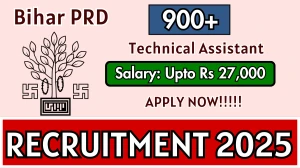 Bihar PRD Technical Assistant Recruitment 2025 - Apply Online for 942 Posts