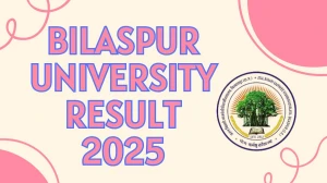 Bilaspur University Result 2025 Released at bilaspuruniversity.ac.in Direct Link to Download 1st and 3rd Semester Result