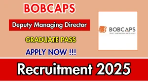 BOBCAPS Deputy Managing Director Recruitment 2025 - Apply Offline BOBCAPS Deputy Managing Director Recruitment 2025 - Apply Offline