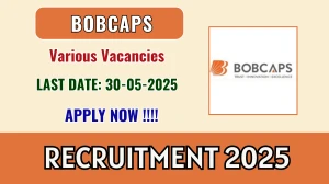 BOBCAPS Recruitment 2025 - Apply Offline for Research Analyst, Deputy Managing Director Posts BOBCAPS Recruitment 2025 - Apply Offline for Research Analyst, Deputy Managing Director Posts