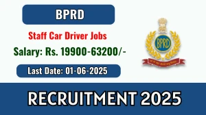 BPRD Staff Car Driver Recruitment 2025 - Apply Offline for 05 Posts Before June 01 BPRD Staff Car Driver Recruitment 2025 - Apply Offline for 05 Posts Before June 01