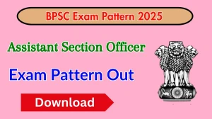 BPSC Assistant Section Officer ASO Exam Pattern 2025