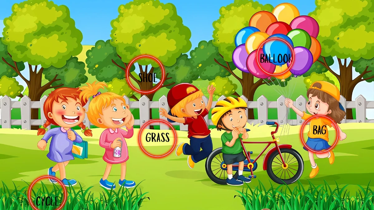 Brain Teaser: Only A Eagle Eye Can Spot the 5 Hidden Words in this Park Image within 10 Seconds