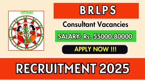 BRLPS Consultant Recruitment 2025 - Apply Online for 50 Posts BRLPS Consultant Recruitment 2025 - Apply Online for 50 Posts