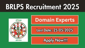 BRLPS Domain Experts Recruitment 2025 - Apply Online for 16 Posts