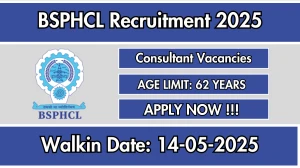BSPHCL Consultant Recruitment 2025 – Walk in for 01 Posts BSPHCL Consultant Recruitment 2025 – Walk in for 01 Posts