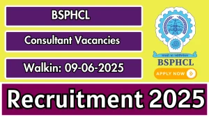 BSPHCL Consultant Recruitment 2025 – Walk in for 01 Posts