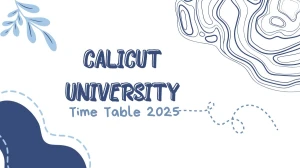 Calicut University Time Table 2025 Announced @ pareekshabhavan.uoc.ac.in Details Here