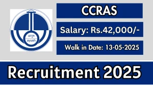 CCRAS Senior Research Fellow Recruitment 2025 – Walk in