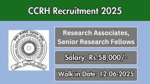 CCRH Sarkari Job Vacancy 2025 – Walk in for 22 Research Associates, Senior Research Fellows Posts CCRH Sarkari Job Vacancy 2025 – Walk in for 22 Research Associates, Senior Research Fellows Posts