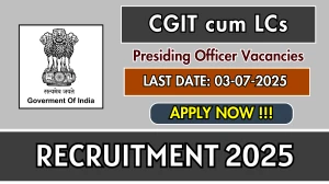 CGIT cum LCs Presiding Officer Recruitment 2025 - Apply Offline CGIT cum LCs Presiding Officer Recruitment 2025 - Apply Offline