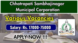 Chhatrapati Sambhajinagar Municipal Corporation Recruitment 2025 - Apply Offline for 66 MO, ANM, Staff Nurse and More Posts Chhatrapati Sambhajinagar Municipal Corporation Recruitment 2025 - Apply Offline for 66 MO, ANM, Staff Nurse and More Posts