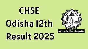 CHSE Odisha 12th Result 2025 Out at chseodisha.nic.in How to check Results Here