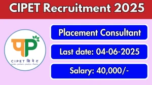 CIPET Placement Consultant Recruitment 2025 - Apply Online