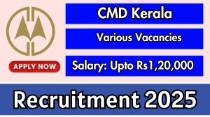 CMD Kerala Recruitment 2025 - Apply Offline for 08 Senior Programme Manager, Programme Executives and Other Posts CMD Kerala Recruitment 2025 - Apply Offline for 08 Senior Programme Manager, Programme Executives and Other Posts