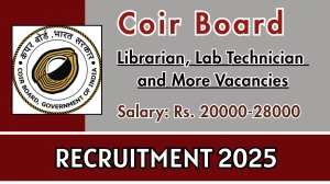 Coir Board Recruitment 2025 - Apply Online for 22 Librarian, Lab Technician and More Posts Coir Board Recruitment 2025 - Apply Online for 22 Librarian, Lab Technician and More Posts