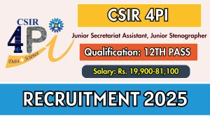 CSIR 4PI Recruitment 2025 - Apply Online for 06 Junior Secretariat Assistant, Junior Stenographer Posts CSIR 4PI Recruitment 2025 - Apply Online for 06 Junior Secretariat Assistant, Junior Stenographer Posts