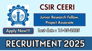 CSIR CEERI Recruitment 2025 - Apply Online for 04 Junior Research Fellow, Project Associate Posts