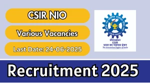 CSIR NIO Recruitment 2025 - Apply Online for 25 Junior Secretariat Assistant, Junior Stenographer and More Posts
