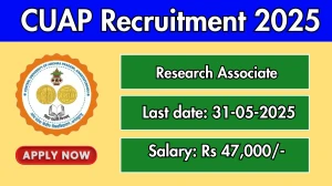 CUAP Research Associate Recruitment 2025 - Apply Offline
