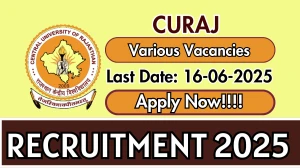 CURAJ Recruitment 2025 - Apply Online for 07 Medical Officer, System Analyst and More Posts