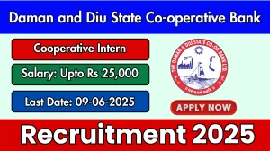 Daman and Diu State Co-operative Bank Cooperative Intern Recruitment 2025 - Apply Offline Daman and Diu State Co-operative Bank Cooperative Intern Recruitment 2025 - Apply Offline