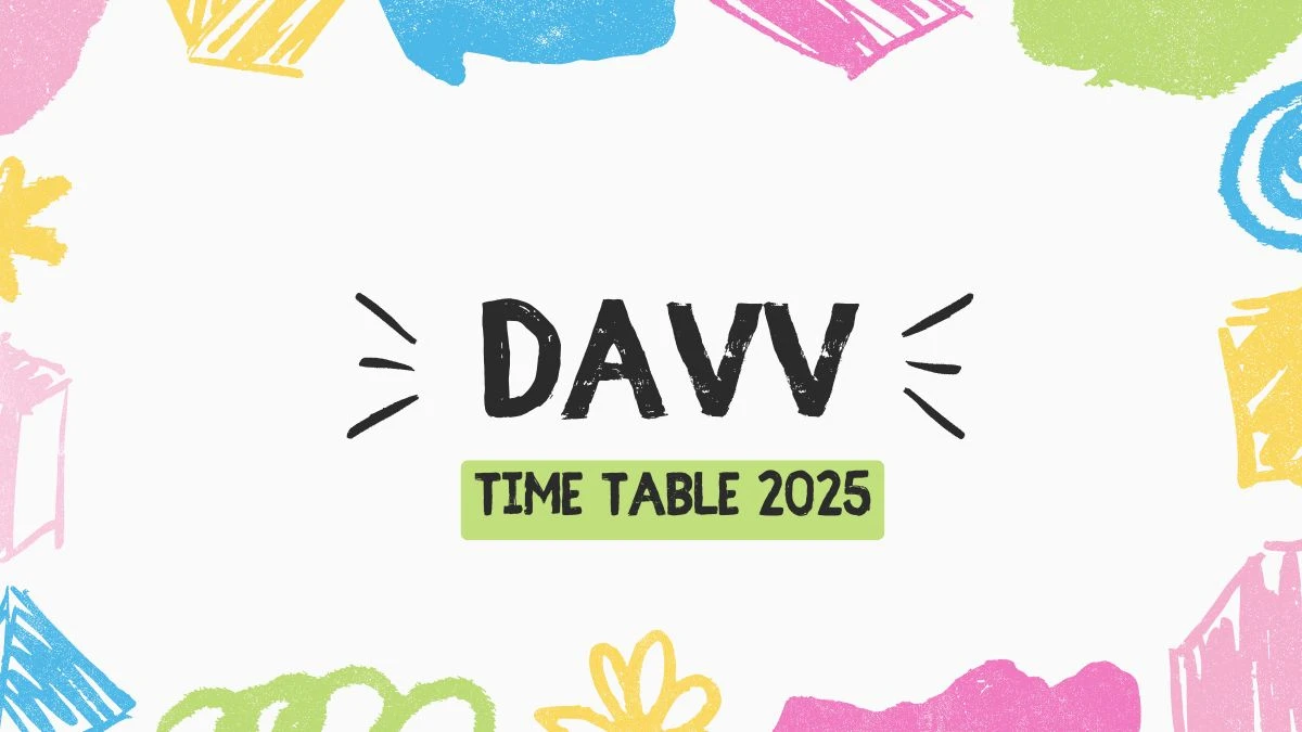 Davv Time Table 2025