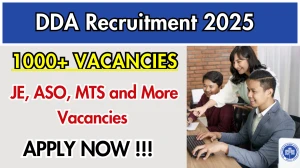 DDA Recruitment 2025 - Apply Online for 1383 Junior Engineer, ASO and More Posts DDA Recruitment 2025 - Apply Online for 1383 Junior Engineer, ASO and More Posts