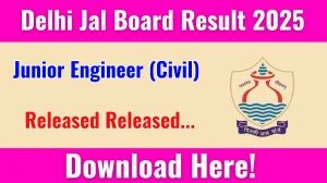 Delhi Jal Board Junior Engineer (JE) Result 2025 Out at delhijalboard.delhi.gov.in, Direct Link to Download Result PDF Here Delhi Jal Board Junior Engineer (JE) Result 2025 Out at delhijalboard.delhi.gov.in, Direct Link to Download Result PDF Here