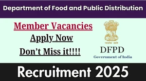 DFPD Member Recruitment 2025 - Apply Offline
