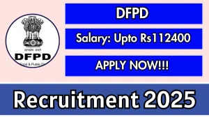 DFPD Accounts and Statistical Offlcer Recruitment 2025 - Apply Offline