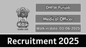 DHFW Punjab Medical Officer Recruitment 2025 – Walk in