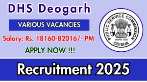 DHS Deogarh Recruitment 2025 - Apply Offline for 12 MO, Office Assistant and More Posts DHS Deogarh Recruitment 2025 - Apply Offline for 12 MO, Office Assistant and More Posts