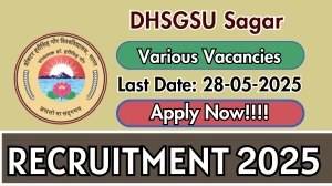 DHSGSU Sagar Recruitment 2025 - Apply Online for 11 Finance Officer, System Analyst and More Posts