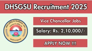 DHSGSU Vice Chancellor Recruitment 2025 - Apply Online DHSGSU Vice Chancellor Recruitment 2025 - Apply Online