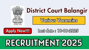 District Court Balangir Recruitment 2025 - Apply Offline for 35 Junior Typist, Stenographer and More posts District Court Balangir Recruitment 2025 - Apply Offline for 35 Junior Typist, Stenographer and More posts