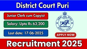 District Court Puri Junior Clerk cum Copyist Recruitment 2025 - Apply Offline District Court Puri Junior Clerk cum Copyist Recruitment 2025 - Apply Offline