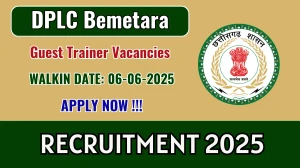 DPLC Bemetara Guest Trainer Recruitment 2025 – Walk in for 04 Posts