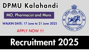 DPMU Kalahandi Recruitment 2025 – Walk in for 96 MO, Pharmacist and More Posts