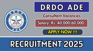 DRDO ADE Consultant Recruitment 2025 - Apply Offline for 02 Posts