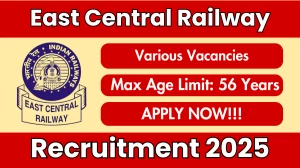 East Central Railway Recruitment 2025 - Apply Offline for 02 Senior Inspector, Office Superintendent Posts