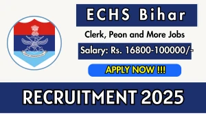 ECHS Bihar Recruitment 2025 – Walk in for 32 Clerk, Peon and More Posts ECHS Bihar Recruitment 2025 – Walk in for 32 Clerk, Peon and More Posts