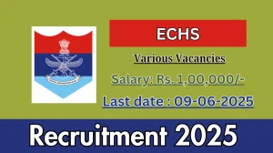 ECHS Recruitment 2025 - Apply Offline for 03 Medical Specialist, Medical Officer and More Posts