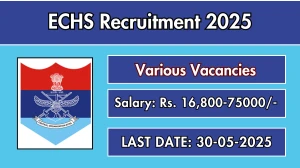 ECHS Recruitment 2025 - Apply Offline for 10 Driver, Peon, Chowkidar and More Posts ECHS Recruitment 2025 - Apply Offline for 10 Driver, Peon, Chowkidar and More Posts