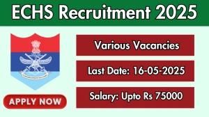 ECHS Recruitment 2025 - Apply Offline for 20 Chowkidar,Peon and Other Posts