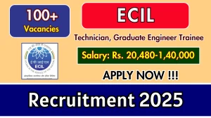 ECIL Recruitment 2025 - Apply Online for 125 Technician, GET Posts